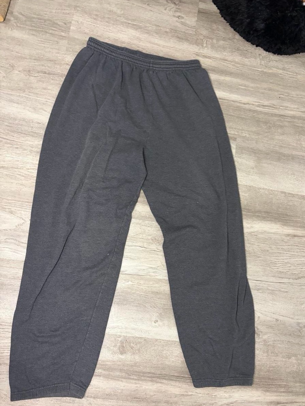 Hanes Men's Dark Gray Elastic-Waist Sweatpants